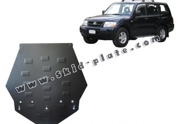 Steel gearbox skid plate for Mitsubishi Pajero 3 (V60, V70) Vers 2.0