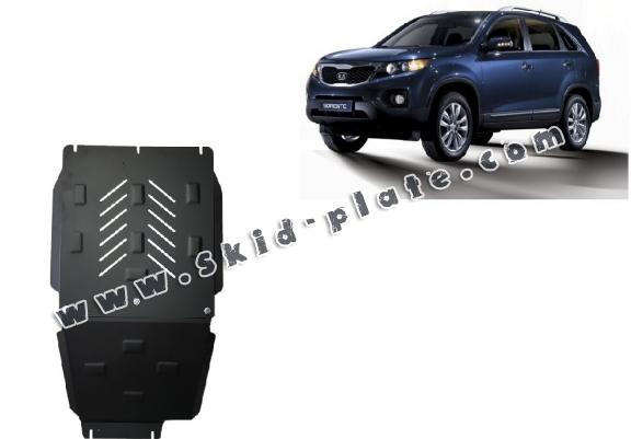 Steel gearbox and differential skid plate for  Kia Sorento