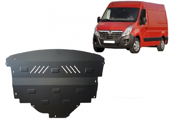 Steel skid plate for Opel Movano B 