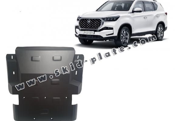 Steel skid plate for SsangYong Rexton