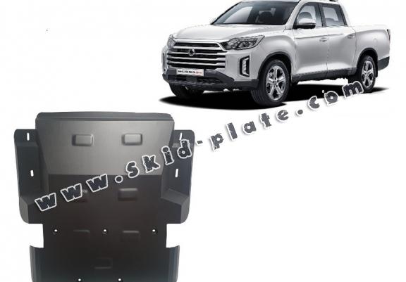Steel skid plate for Ssangyong Musso Grand