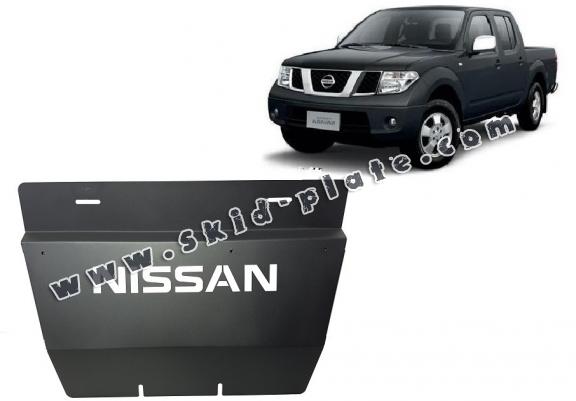 Steel radiator skid plate for Nissan Navara D40