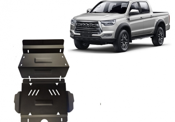 Steel skid plate for Jac T8