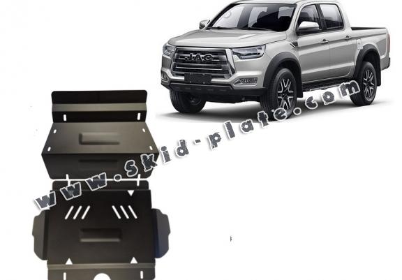 Steel skid plate for Jac T8