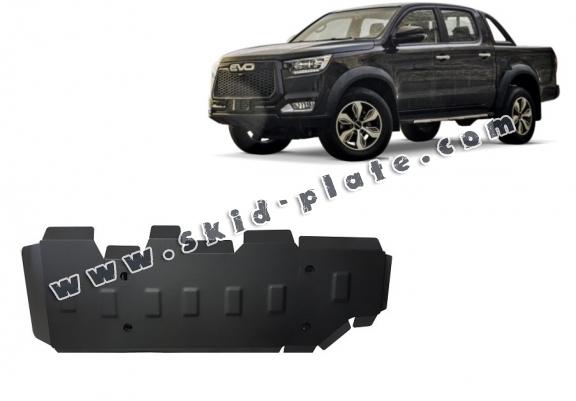 Steel fuel tank skid plate for Evo Cross 4