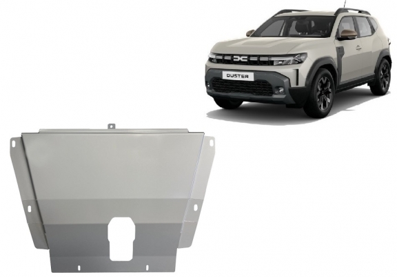 Aluminum skid plate for Dacia Duster - 4x2 +4x4
