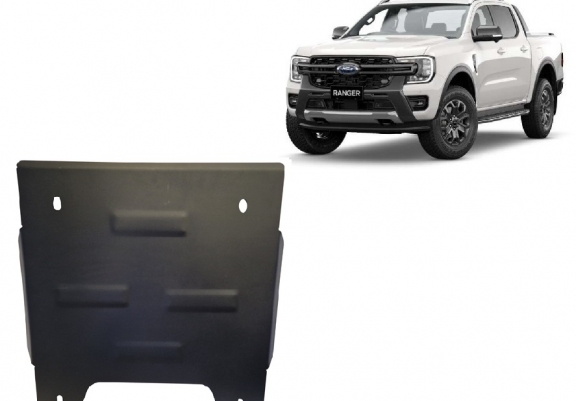 Steel transfer case skid plate for Ford Ranger
