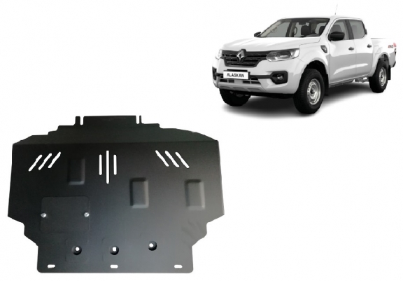 Steel skid plate for Renault Alaskan