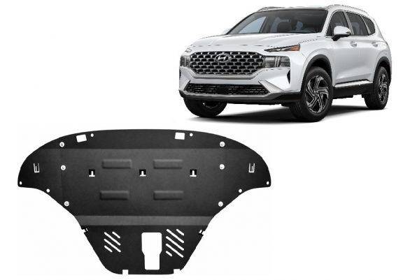 Steel skid plate for Hyundai Santa Fe