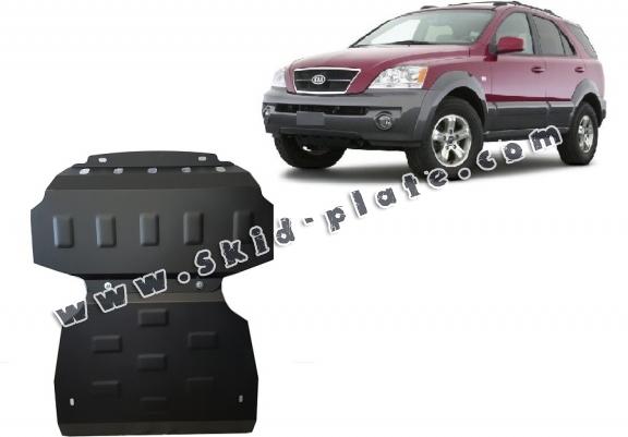 Steel skid plate for the protection of the engine and the radiator for Kia Sorento