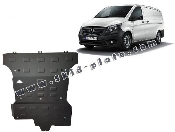Steel skid plate for the protection of the Stop&Go system Mercedes Vito W447, 4x2, 1.6 D