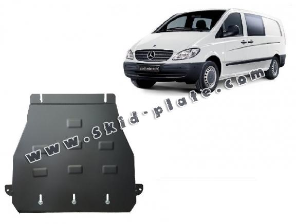 Steel gearbox skid plate for Mercedes Vito W639 - 2.2 D 4x2