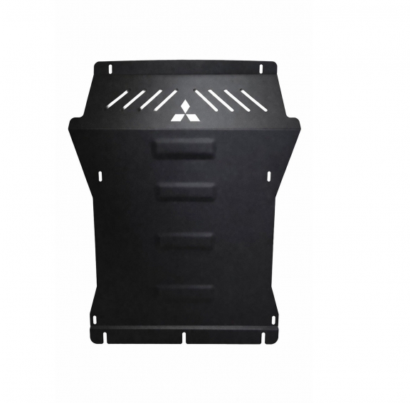 Steel skid plate for the protection of the engine and the radiator for Mitsubishi Pajero 3 (V60, V70) Vers. 2.0