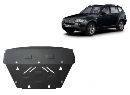 Steel radiator skid plate for BMW X3 E83