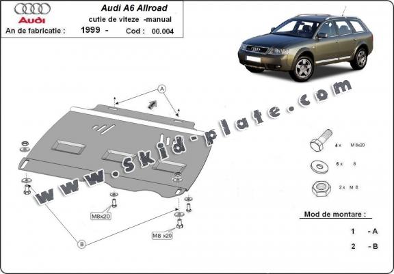 Steel manual gearbox skid plate  Audi Allroad