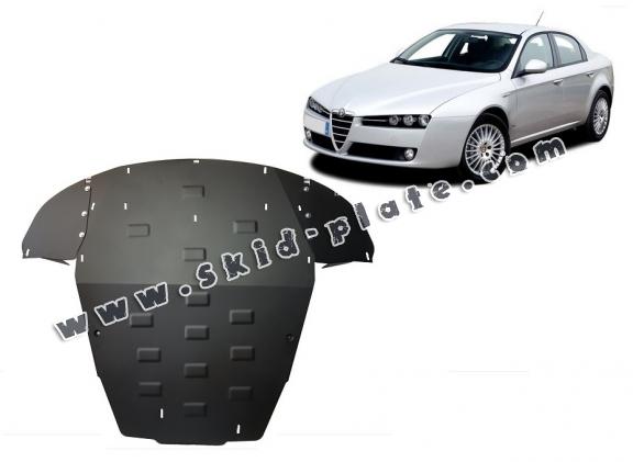 Steel skid plate for Alfa Romeo 159