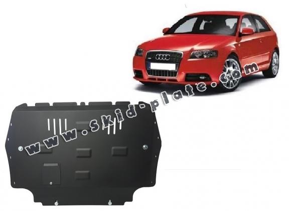 Steel skid plate for Audi A3
