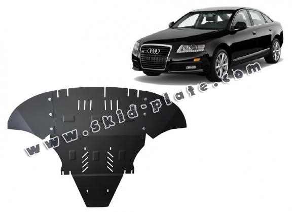 Steel skid plate for Audi A6 avec laterale