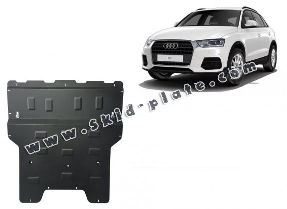 Steel skid plate for Audi Q3