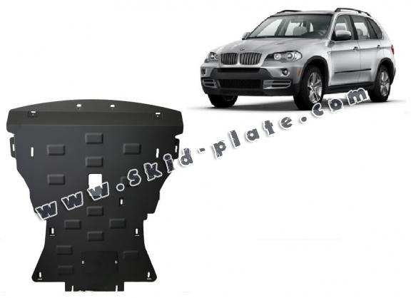 Steel skid plate for BMW X5