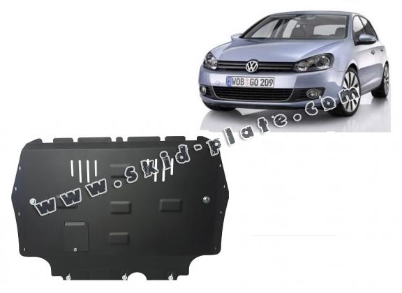 Steel skid plate for VW Golf 6