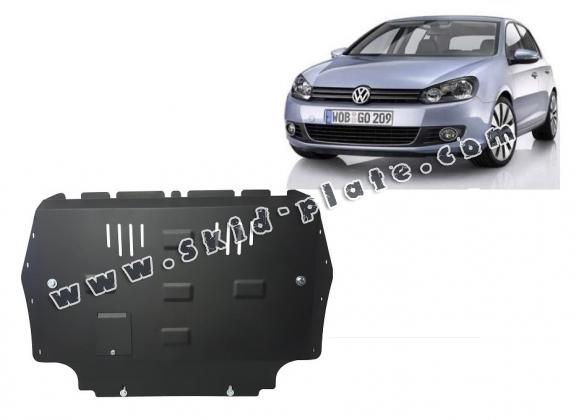 Steel skid plate for VW Golf 6