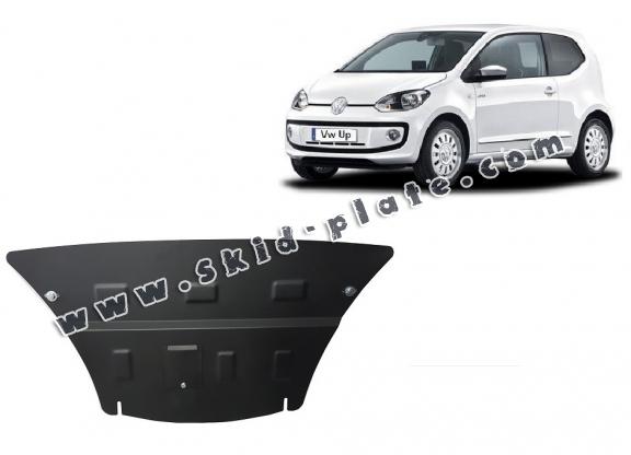 Steel skid plate for the protection of the engine and the gearbox for VW Up
