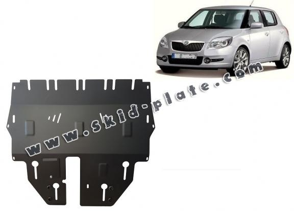 Steel skid plate for Skoda Fabia 2