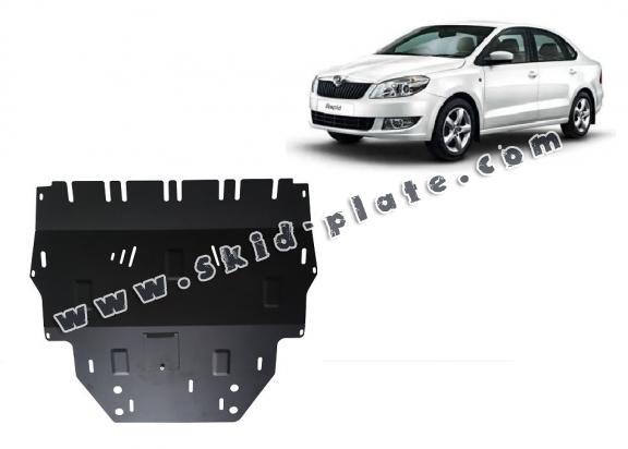 Steel skid plate for Skoda Rapid