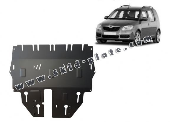 Steel skid plate for Skoda Roomster