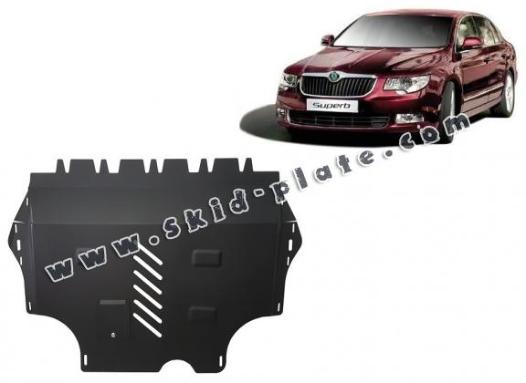 Steel skid plate for Skoda Superb