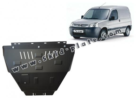 Steel skid plate for Peugeot Partner