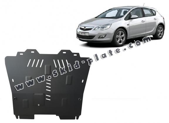 Steel skid plate for Opel Astra J