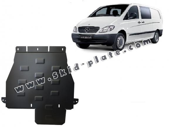 Steel gearbox skid plate for Mercedes Vito W639 - 4x4 - automatic gearbox