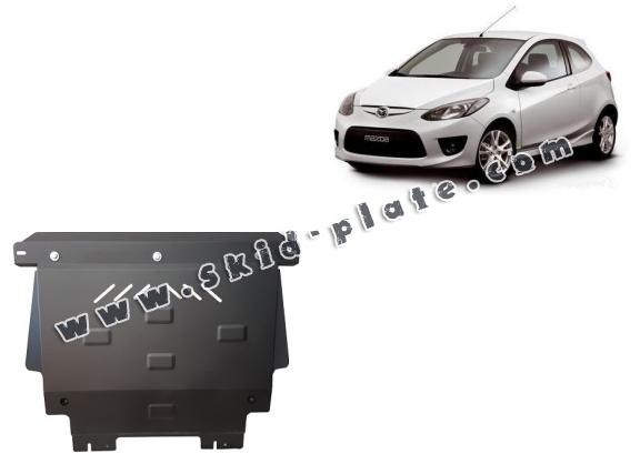 Steel skid plate for Mazda 2