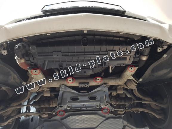 Steel skid plate for Mercedes E-Classe W212
