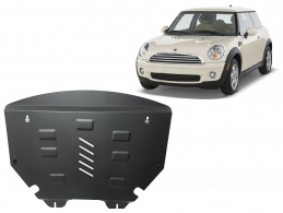 Steel skid plate for the protection of the engine and the gearbox for Mini Cooper R56