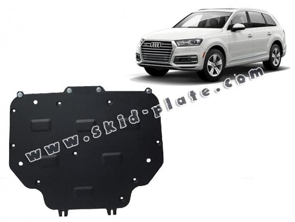 Steel gearbox skid plate for Audi Q7 