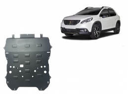 Steel skid plate for the protection of the engine and the gearbox for Peugeot 3008