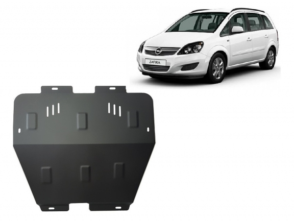 Steel skid plate for Opel Zafira B
