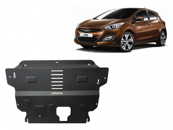 Steel skid plate for Hyundai i30