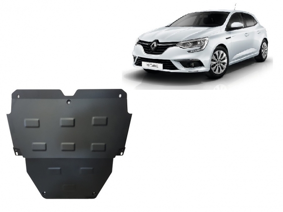 Steel skid plate for Renault Megane 4