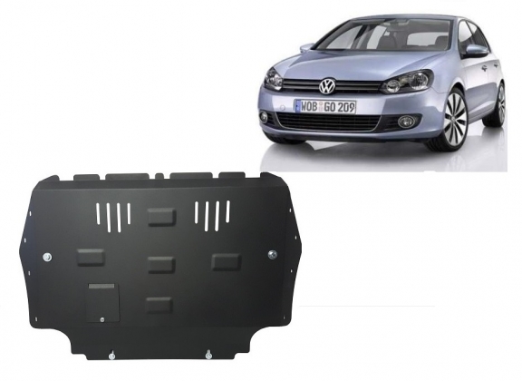Steel skid plate for VW Golf 6