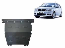 Steel skid plate for the protection of the engine and the gearbox for VW Polo 6n2