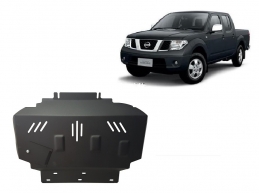 Steel skid plate for Nissan Navara D40