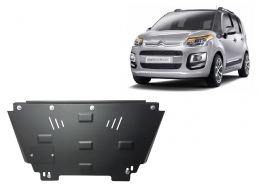Steel skid plate for Citroen C3 Picasso