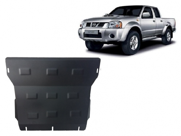 Steel skid plate for the protection of the engine and the radiator for Nissan Pick Up