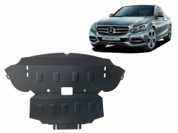 Steel skid plate for Mercedes C-Class W205