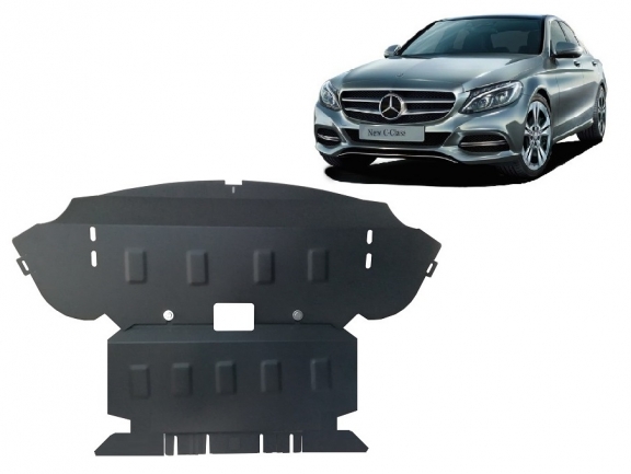 Steel skid plate for Mercedes C-Class W205 4x4
