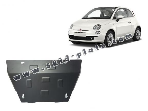 Steel skid plate for Fiat 500